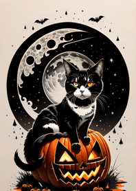 halloween cat Cb983A