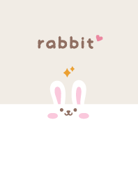 Rabbits. Glitter - Brown