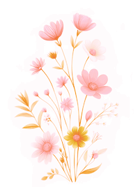 숲의 꽃 컬렉션(사쿠라 핑크)
