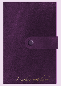 สมุดบันทึกหนังสีม่วงผลิตในประเทศญี่ปุ่น