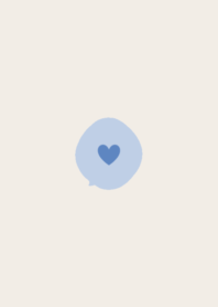 lovely heart [denim blue]
