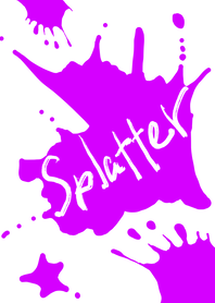 Purple ink splatter