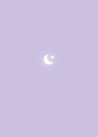 Crescent Moon and Stars / Pale Purple