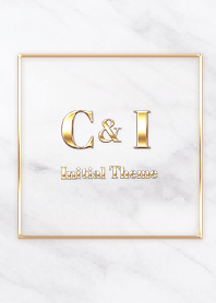 [ C&I ] Initial Theme Gold White