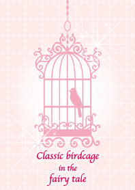 Classic birdcage in the fairy tale