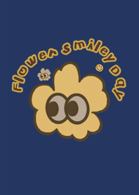 Flower Smiley Day Beige 05