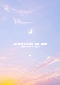 Crescent Moon and Stars #08