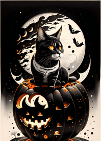 halloween cat 2773Ea