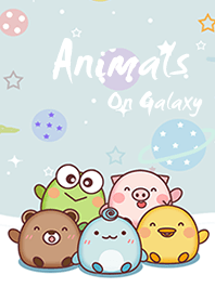 Animals On Galaxy Blue