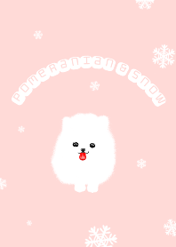 Pomeranian & snow