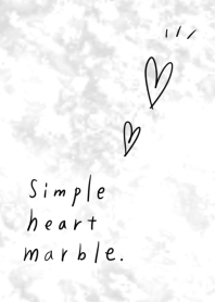 Simple heart marble gray.