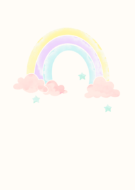 watercolor rainbow pastel