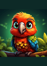 Cute parrot theme (JP)