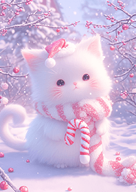 超萌聖誕雪貓❤️