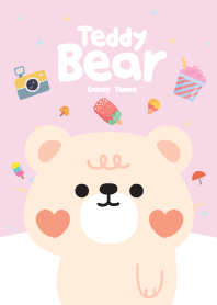 หมีเท็ดดี้ น่ารักๆ สีชมพูอ่อน