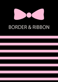 BORDER & RIBBON -Pink Ribbon 26-