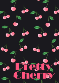 Pretty Cherry Pattern2 Pink and Black JP