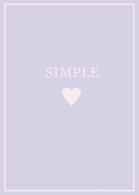 SIMPLE HEART / lavender pink
