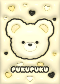 PUKUx2 TeddyBear  - Black x Yellow