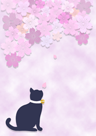 Cherryblossom and Cat 2