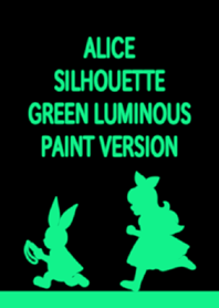 ALICE SILHOUETTE GREEN LUMINOUS PAINT