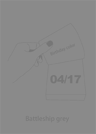 Birthday color April 17 simple