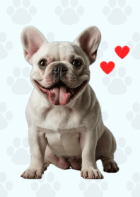 French Bulldog Theme Blue 03