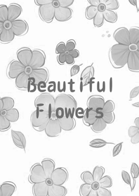 浪漫氣質花朵(霧灰色)