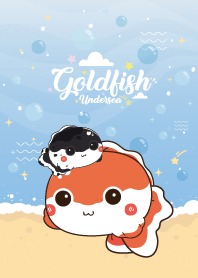 Goldfish Undersea Blue Pastel