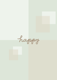 White and beige square12 from Japan