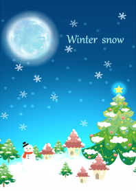 優しい冬の雪の景色3
