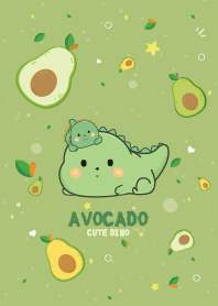 Dino Avocado Kawaii