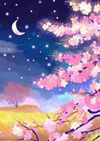 美しい夜桜の着せかえ#2896