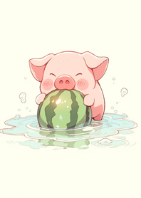 小豬豬吃西瓜❤️