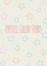 Pastel color stars
