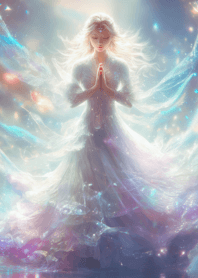 The Goddess Offering a Prayer blue