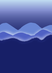 dark blue mountains
