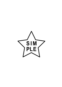 SIMPLE STAR(white black)V.2b