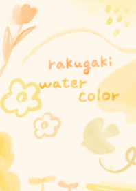 Watercolor doodles in vitamin colors