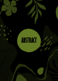 Abstract Hand Drawn Fern Frond Black