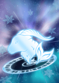 星座摩羯座-雪花-