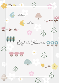 Gray plum and cherry blossoms 01_2