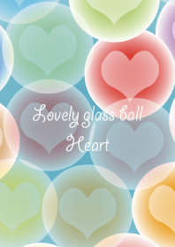 Lovely glass ball Heart