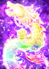 願いを叶え運気急上昇【輝く虹色昇龍】