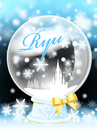 Ryu-Snow dome-light blue-