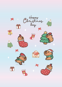 Merry Christmas! Capybara Cute :D