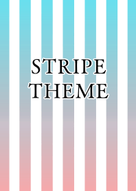 GRADATION STRIPE-LIGHT BLUE PINK-WHITEj