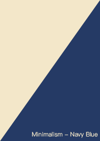 極簡主義 - 海軍藍
