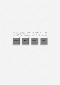 simple style(ホワイト)
