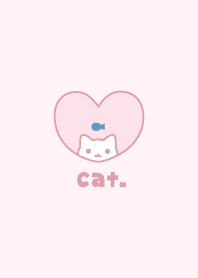 แมว ปลา [สีชมพู]